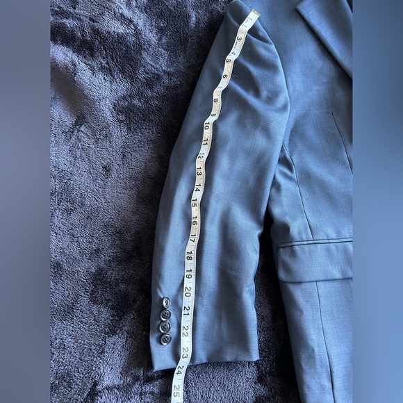 Calvin Klein X-Fit Slim-Fit Stretch Suit Jacket Blue Neat Like New 42S - Picture 5 of 5